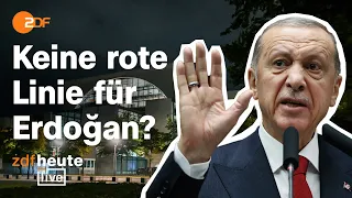 In Berlin: Erdoğan teilt gegen Israel aus, Scholz betont Selbstverteidigungsrecht | ZDFheute live