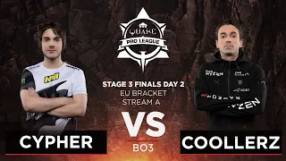 Cypher vs Coollerz - Quake Pro League - Stage 3 Finals Day 2 - EU bracket, Stream A