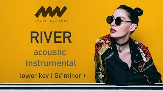 River - Bishop Briggs - acoustic instrumental LOWER KEY