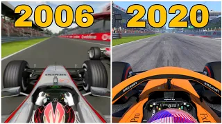 Evolution of Mclaren in F1 Games (2006-2020)