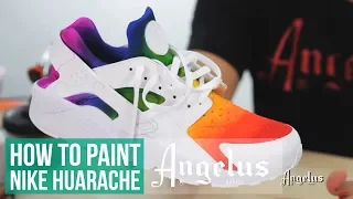 Custom Huarache | How to Airbrush a Rainbow Fade | Angelus Paint