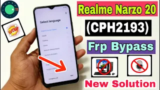 Realme Narzo 20 (RMX2193) FRP Bypass | New Solution | All Realme Narzo 10,20,20A,30,30A FRP Bypass |