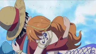 Nami hugs Luffy after Sanji left for his marriage #onepiece #nami #luffy #onepieceedit #namiedit