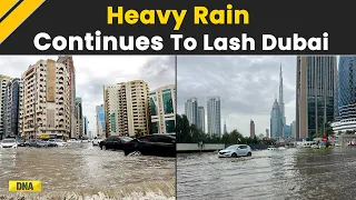 Unprecedented Floods Plunge Dubai Into Chaps, Red Alert Issued | Dubai Rains | UAE