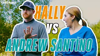 Andrew Santino vs. Hally Leadbetter | On The Tee | Golf Digest