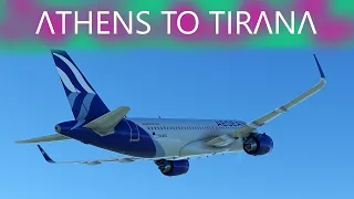 FlyByWire A32NX | Athens 🇬🇷 to Tirana 🇦🇱 | Aegean A3972 | MSFS2020