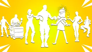 Top 50 Popular Fortnite Dances With Best Music! (Pump Up The Jam, Lil Treat, The Macarena, Build Up)