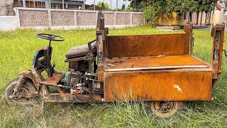 Antique Dump Truck Restoration Project //  P2- Completely Restores and Upgrades Dump Trucks Like New