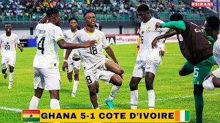 GHANA vs COTE D’IVOIRE (5-1) ALL GOALS & HIGHLIGHTS || WAFU B AFCON QUALIFIERS 🇬🇭🇮🇪