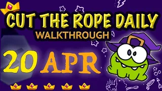 Cut The Rope Daily April 20 | #walkthrough  | #10stars | #solution
