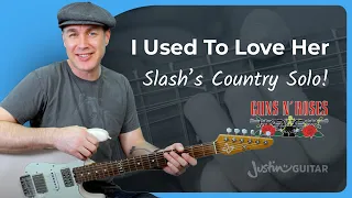 I Used to Love Her - Solo Guitar Lesson | Guns N Roses