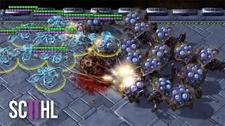 Speed BANSHEES vs SWARM HOSTS - StarCraft 2 - Maru vs Solar