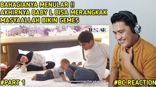 BAHAGIANYA NULAR !! AKHIRNYA BABY L BISA MERANGKAK BIKIN GEMES | REACTION