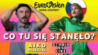 Aiko - Pedestal | STUDIO vs LIVE | EUROWIZJA 2024 | [MOIMI USZAMI] #eurowizja #reakcja #analiza