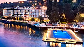 Villa d'Este jazero Como Taliansko, úžasný 5-hviezdičkový luxusný hotel (celá prehliadka v 4K)