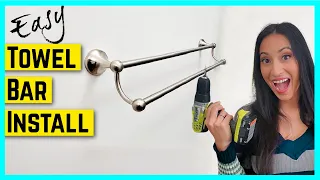 How to Install a Towel Bar in 30 mins 🛠 Bennington Lakefront Double Towel Bar Install