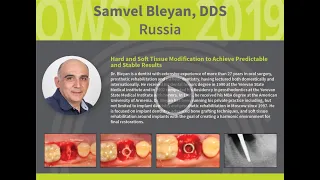 Osseodensification: Hard and Soft Tissue Development - Dr. Samvel Bleyan