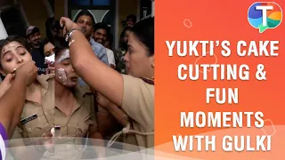 Yukti Kapoor aka Karishma Singh's cake cutting with Maddam Sir's team & fun dance with Haseena Malik