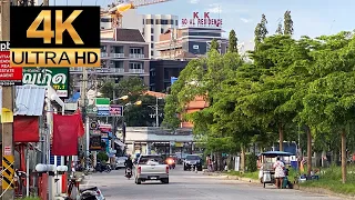 Pattaya 4K Walk 2020 Oct 23.Shortcuts during traffic jams