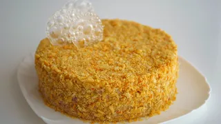 Cake "Napoleon" without dairy products and eggs