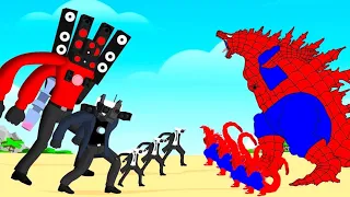 Evolution Of SPIDER GODZILLA's Vs Camera man, Speaker man, Tv man Compilation . Animation Dc2.