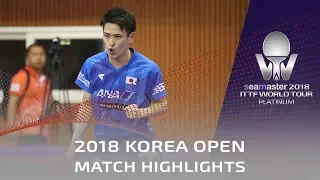 Yuya Oshima vs Ro Kwang Jin | 2018 Korea Open Highlights (Group)