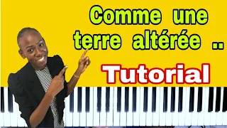 koman  jwe comme  une  terre altérée  , 161 français chant  d'espérance sou piano ( tutorial piano )
