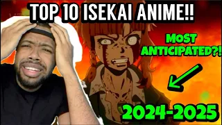 Top 10 Most Anticipated Isekai Anime of 2024 - 2025 (AMERICAN REACTS) #reaction #funny