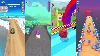 Going Balls vs Rolling Ball 3D vs Sky Rolling Ball 3D Levels Gameplay Comparison