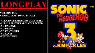 Sonic the Hedgehog 3 & Knuckles [USA] (Sega Genesis) - (Longplay - Sonic & Tails)