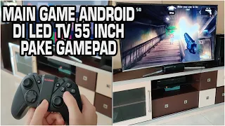 Main Game Android di LED TV 55 inch Pake Gamepad! Serasa Main Di Game Console! #SHORTS