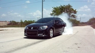 Holden VF Commodore (Chevy SS Sedan) Burnouts & X-Pipe Sound Clips