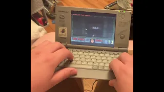 Doom v1.2 running on DOS on a Toshiba Libretto 50CT