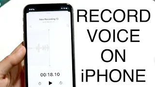 How To Record Voice On iPhone! (2023)