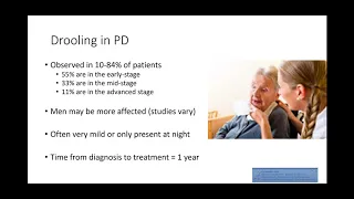 Management of Drooling in Parkinson's