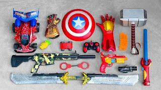 Avengers Spider Man Action Series Guns & Equipment, Crazy Monster Car, Military AR Guns, Grenades