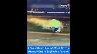 Airplane Crash Video | Aircraft Landing Goes Wrong Due To Engine Malfunction | #Shorts | CNN News18