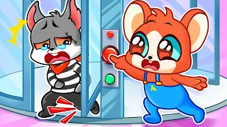 Revolving Door Safety 🚪🔑 Safety Tips | Kids Cartoon | Kids Songs And Nursery Rhymes by Lovely Cheesy