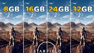 How Much Ram Do You Need For The Starfield? | 8GB vs 16GB vs 24GB vs 32GB Ram | ft. RTX 3060 Ti