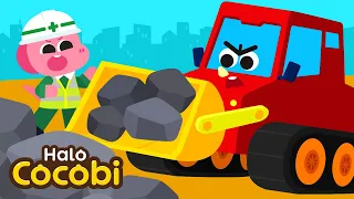 Buldoser Kuat Perkasa | Lagu Mobil Anak | Nursery Rhymes & Kids Song | Halo Cocobi