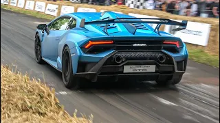 BRUTAL Lamborghini Huracan STO Accelerations and Revvs at Goodwood FOS 2021