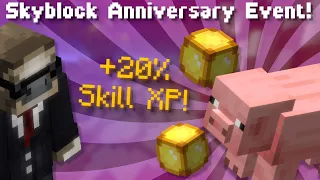 Skyblock's 4th Anniversary Event! 20% Skill XP Boost! Pig Shop! Sloth Hats! (Hypixel Skyblock News)
