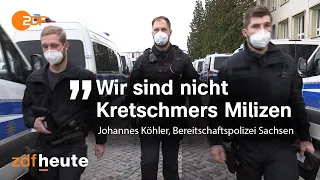 Beschimpft und beleidigt: Corona-Alltag eines sächsischen Bereitschafts-Polizisten