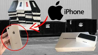 iPhone FOUND!!! DUMPSTER DIVING AT THE APPLE STORE HUGE JACKPOT!!!!