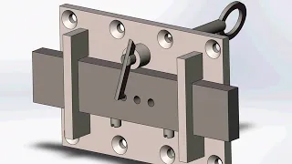 homemade lock with secret drawings