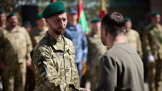 Звернення Володимира Зеленського до прикордонників під час зустрічі в Хмельницькому