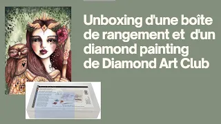 Unboxing: boîte de rangement, diamond painting (Athena de DAC) et mise en boîte des diamants