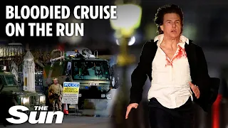 Tom Cruise sprints through London covered in blood for spectacular Mission Impossible 8 filming