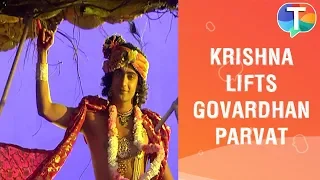 Krishna's NEW look as he lifts up Govardhan Parvat | Radha Krishna