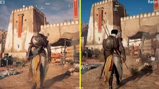 Assassin's Creed Origins E3 2017 Demo vs Retail PS4 Pro Graphics Comparison
